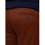 Pantalon Chino Grande Taille Bordeaux Capel