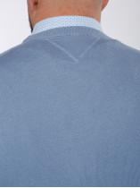 Pull Col Rond Maille Tommy Hilfiger Ciel Grande Taille