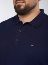 Pull Col Polo Bleu Marine Grande Taille