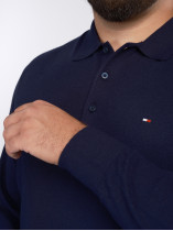 Pull Col Polo Bleu Marine Grande Taille