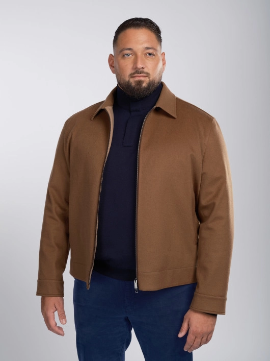 Blouson Cachemire Camel Paul & Shark Grande Taille