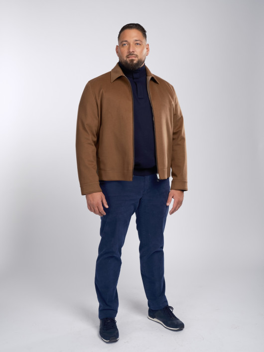 Blouson Cachemire Camel Paul & Shark Grande Taille