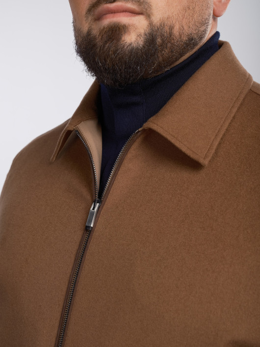 Blouson Cachemire Camel Paul & Shark Grande Taille