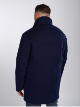 Manteau Cachemire Col Fourrure Marine Paul & Shark