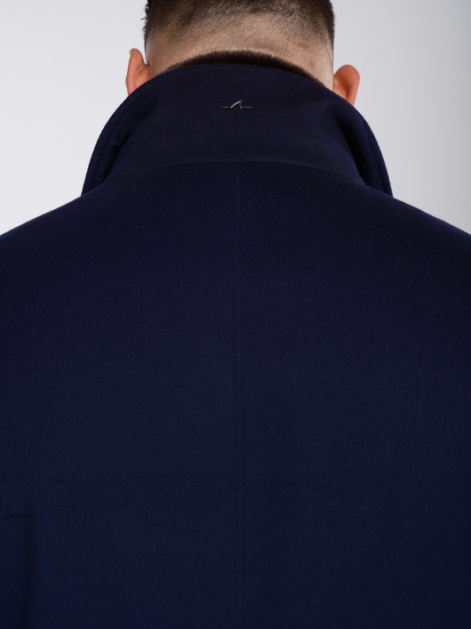 Manteau Cachemire Col Fourrure Marine Paul & Shark