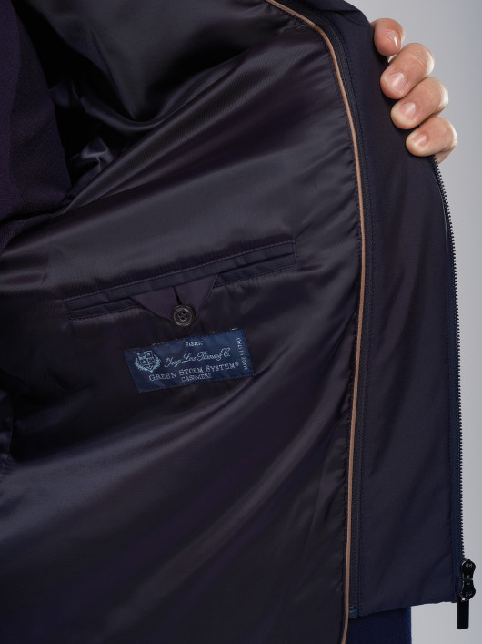 Manteau Cachemire Col Fourrure Marine Paul & Shark