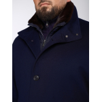 Manteau en cachemire bleu marine grande taille Paul & Shark