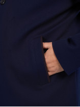 Manteau Cachemire Col Fourrure Marine Paul & Shark