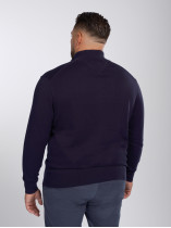 Cardigan Zippe Tommy Hilfiger Grande Taille marine homme grande taille - Capelstore