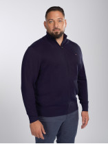 Cardigan Zippe Tommy Hilfiger Grande Taille marine homme grande taille - Capelstore