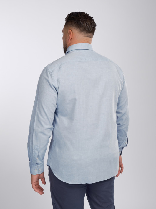 Chemise Flanelle Grande Taille Bleu Ciel