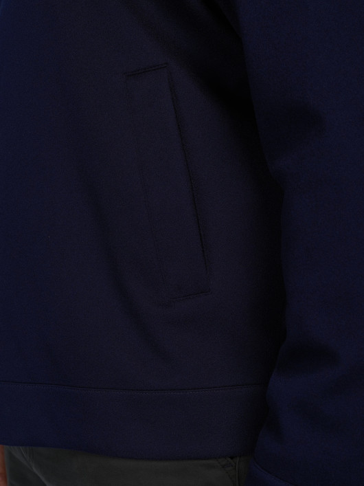 Blouson Cachemire Grande Taille Bleu Marine