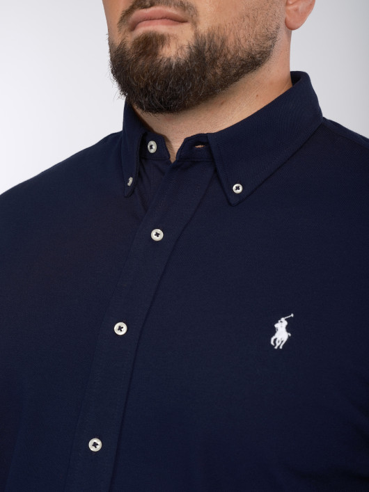 Chemise Maille Grande Taille Marine