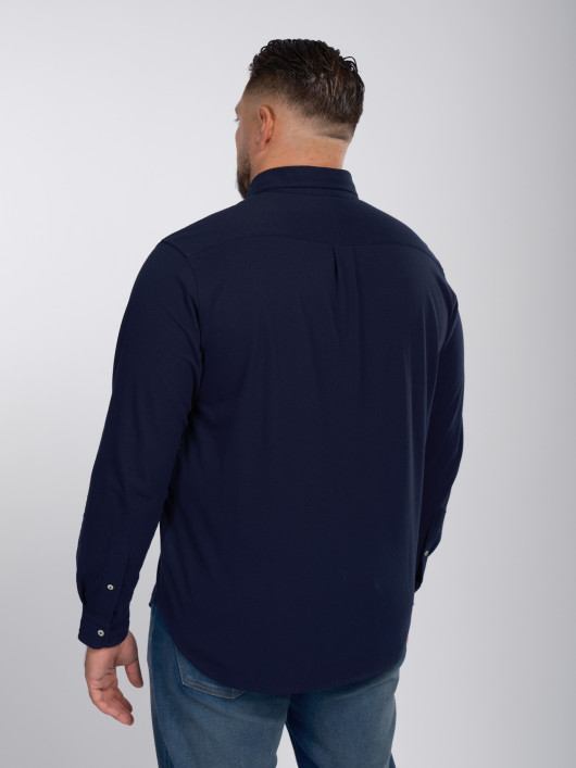 Chemise Maille Grande Taille Marine