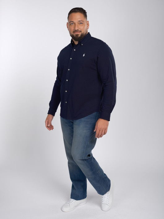 Chemise Maille Grande Taille Marine