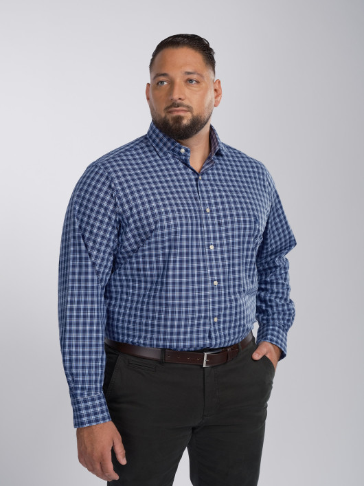 Chemise Grande Taille A Carreaux Marine Ralph Lauren