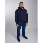 Sweat A Capuche Bleu Marine Grande Taille