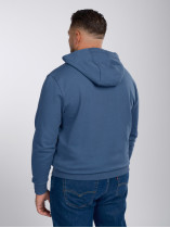 Sweatshirt A Capuche Bleu Grande Taille