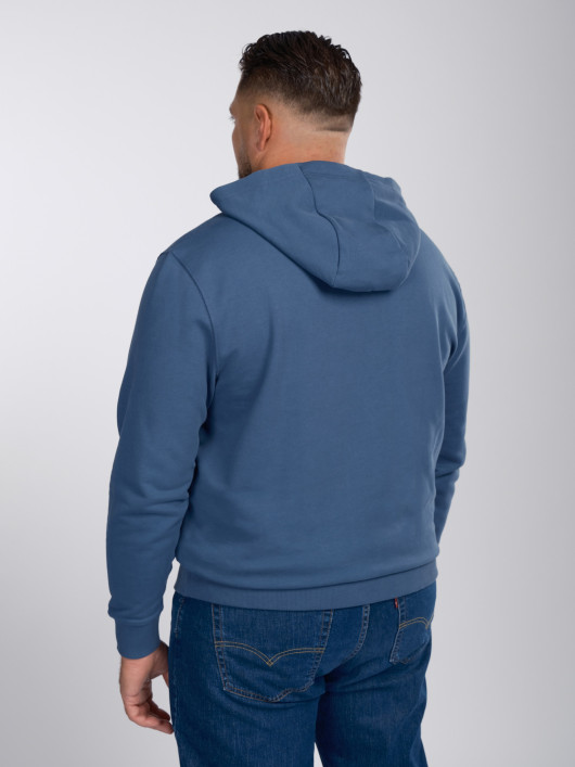 Sweatshirt A Capuche Bleu Grande Taille