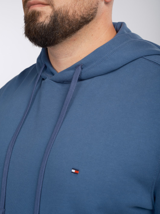 Sweatshirt A Capuche Bleu Grande Taille