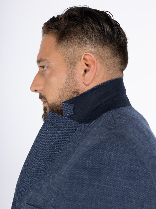 Veste Armurée Grande Taille Bleu Foncé - Capelstore