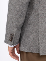 Veste Grande Taille  Marron à Chevrons - Capelstore