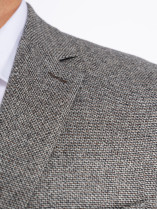 Veste Grande Taille  Marron à Chevrons - Capelstore
