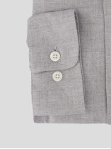 Chemise Unie Grande Taille Gris
