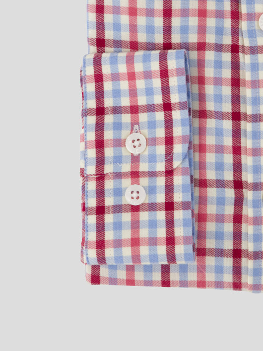 Chemise Flanelle A Carreaux Grande Taille Rose