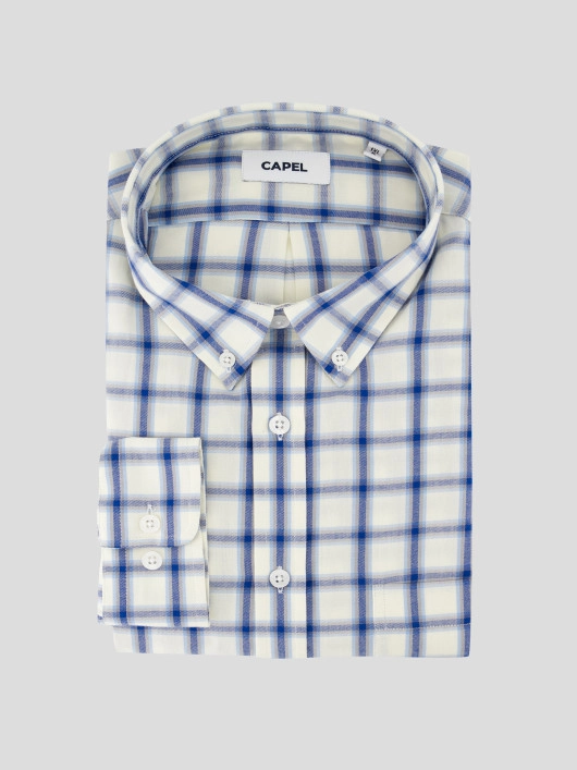 Chemise Flanelle A Carreaux Grande Taille Bleu