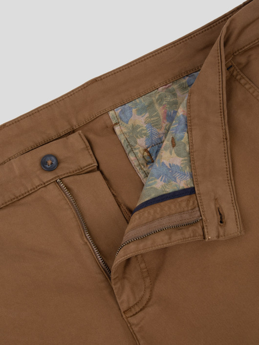 Pantalon Chino Marron Grande Taille