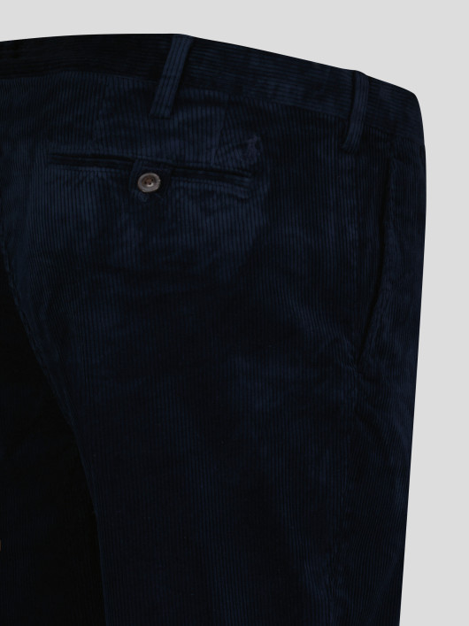 Pantalon Chino Velours Grande Taille Marine