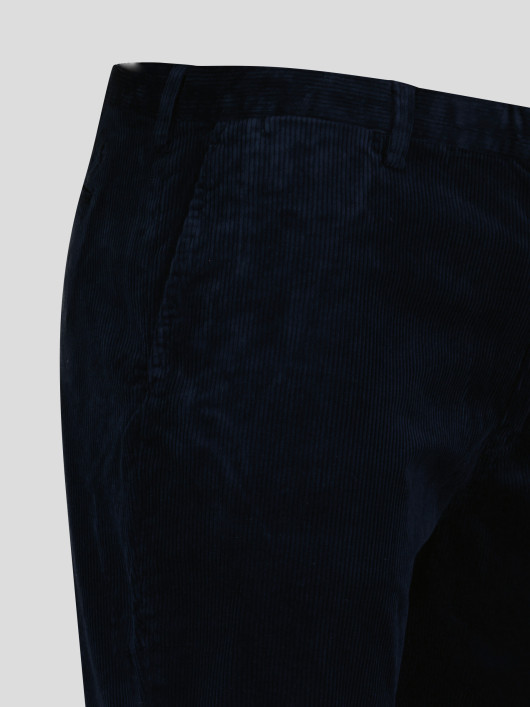 Pantalon Chino Velours Grande Taille Marine
