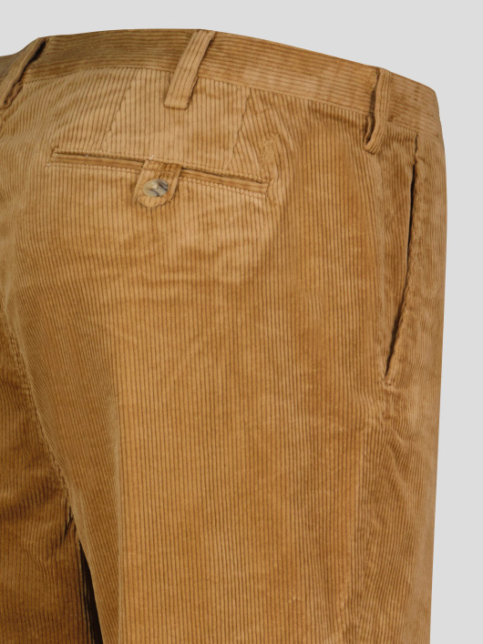 Pantalon Chino Velours Grande Taille Beige