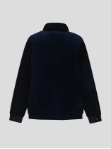 Blouson Velours Grande Taille Marine