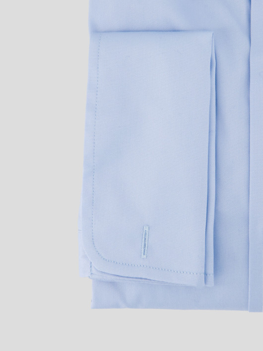 Chemise Unie Grande Taille Bleu Ciel