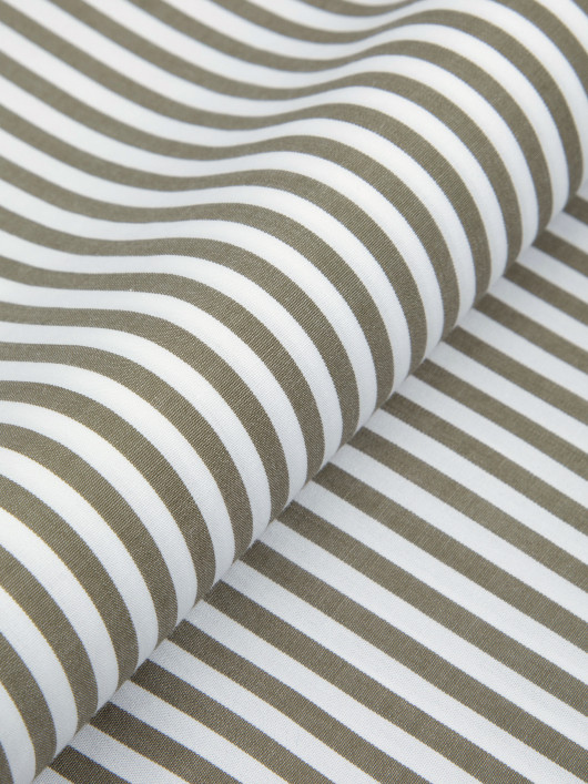Chemise Rayée Grande Taille Kaki