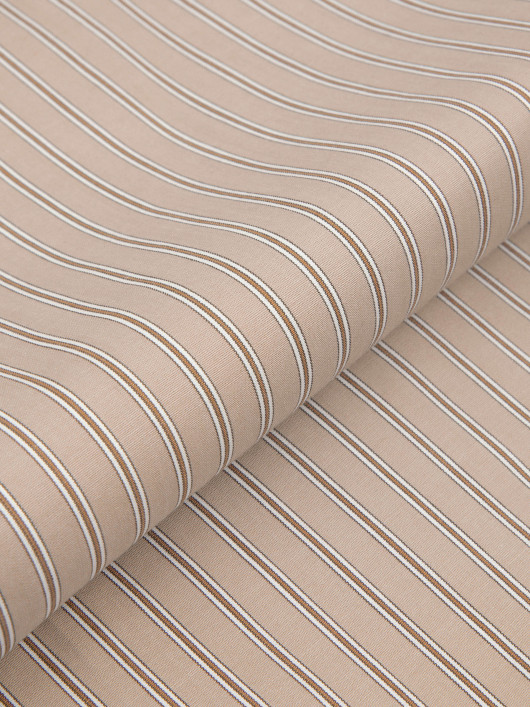 Chemise Rayée Beige Grande Taille - Capelstore