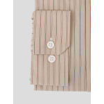 Chemise Rayée Beige Grande Taille - Capelstore