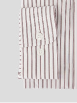 Chemise Rayée Grande Taille Beige