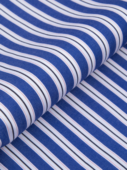 Chemise Rayée Grande Taille Bleu