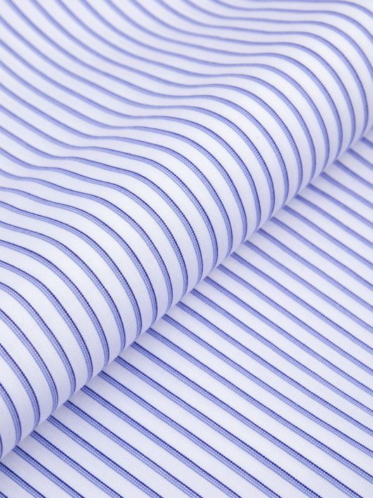 Chemise Rayée Grande Taille Bleu