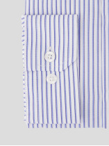 Chemise Rayée Grande Taille Bleu