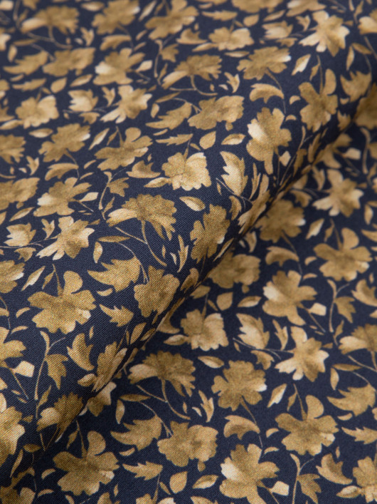 Chemise Imprimée à Fleurs Grande Taille Ocre