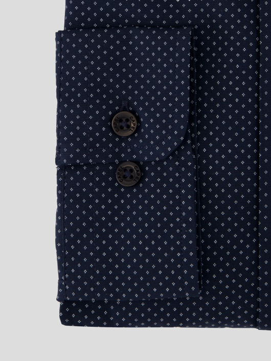 Chemise Imprimé Grande Taille Marine