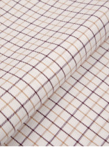 Chemise A carreaux Grande Taille Beige