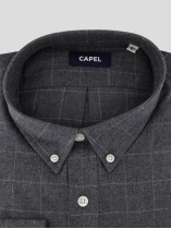Chemise Flanelle A Carreaux Grande Taille Gris