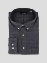 Chemise Flanelle A Carreaux Grande Taille Gris