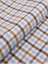 Chemise Petit Carreaux Grande Taille Beige
