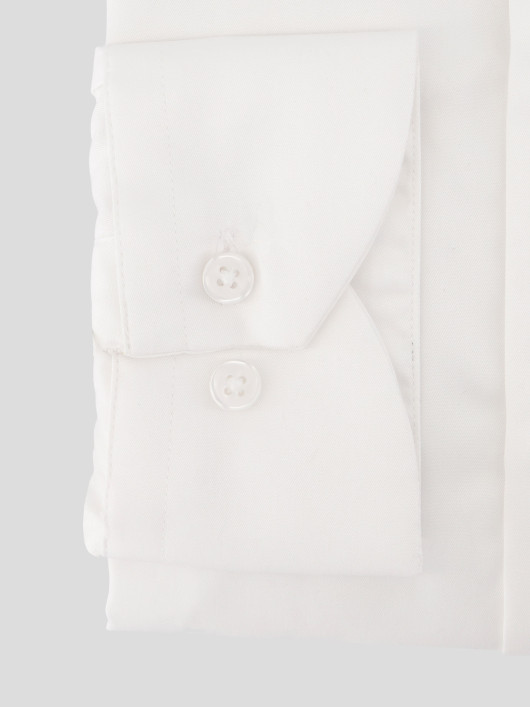 Chemise Satin Grande Taille Blanc | Capelstore